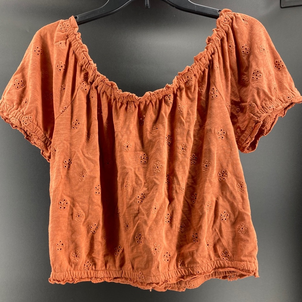 American Eagle cropped blouse